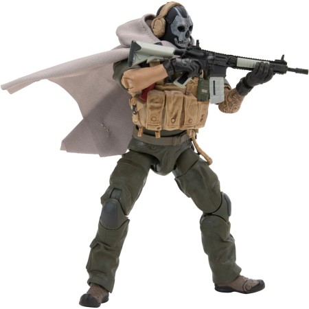 Call of Duty Ghost (Jawbone) - Figura articulada de 6.5 pulgadas con manos intercambiables y accesorios de armas