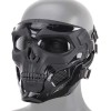 JFFCESTORE - Máscara táctica y casco rápido, máscara protectora de cara completa con diseño de calavera, uso de doble modo con