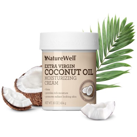 Crema facial y corporal hidratante NatureWell, Aceite de coco