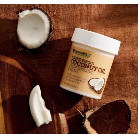 Crema facial y corporal hidratante NatureWell, Aceite de coco