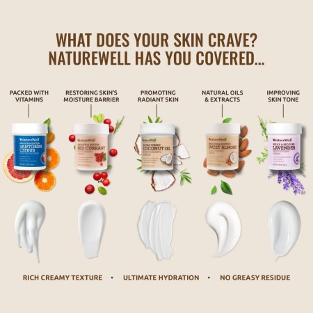 Crema facial y corporal hidratante NatureWell, Aceite de coco