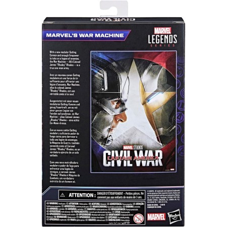 Marvel Hasbro Legends Series War Machine, Captain America: Civil War Figuras de acción coleccionables de 6 pulgadas, figuras de