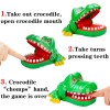 iShyan Juego de dientes de cocodrilo para niños, juego de dentista de dedo mordedor de cocodrilo divertido juego de dientes de