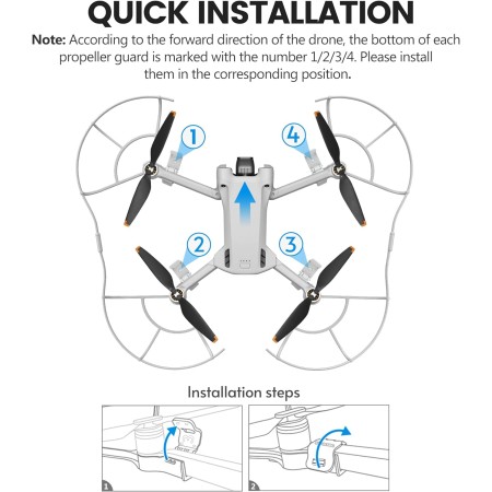 STARTRC Protector de hélice Mini 3 Pro, protector de hélice extraíble de liberación rápida para accesorios DJI Mini 3 Pro (solo