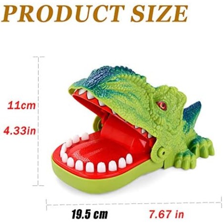 iShyan Juego de dientes de cocodrilo para niños, juego de dentista de dedo mordedor de cocodrilo divertido juego de dientes de