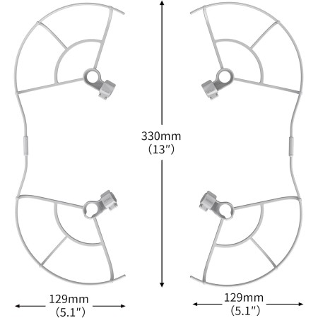 STARTRC Protector de hélice Mini 3 Pro, protector de hélice extraíble de liberación rápida para accesorios DJI Mini 3 Pro (solo