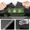 Enzeno Juego de funda para muebles de patio, juego de fundas impermeables para sofá seccional al aire libre, juego de sillas