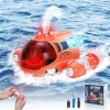 VATOS Barco de control remoto naranja para niños de 4 a 8 años, 2.4 GHz, mini barco a control remoto de juguete en piscinas y