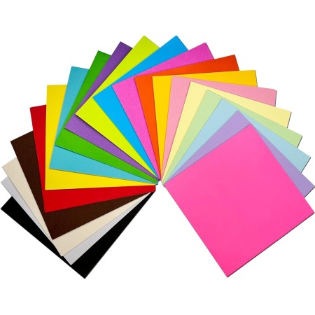 Papel de origami, color de doble cara, 20 colores, 200 hojas -5.9 in