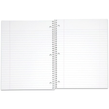 Mead Cuaderno de espiral, rayas anchas, 1 tema, 70 hojas, 8 x 10.5 pulgadas, colores surtidos (05510), paquete de 24