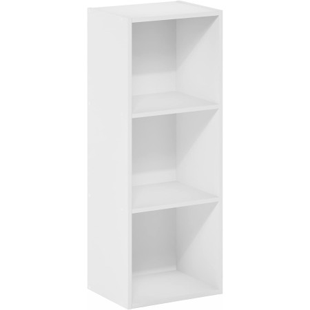 FURINNO 11107WH-GR 7 - Estantería reversible, 11 cubos, color blanco y verde