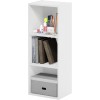 FURINNO 11107WH-GR 7 - Estantería reversible, 11 cubos, color blanco y verde