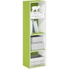 FURINNO 11107WH-GR 7 - Estantería reversible, 11 cubos, color blanco y verde