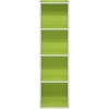 FURINNO 11107WH-GR 7 - Estantería reversible, 11 cubos, color blanco y verde
