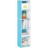 FURINNO 11107WH-GR 7 - Estantería reversible, 11 cubos, color blanco y verde