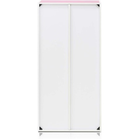 FURINNO 11107WH-GR 7 - Estantería reversible, 11 cubos, color blanco y verde