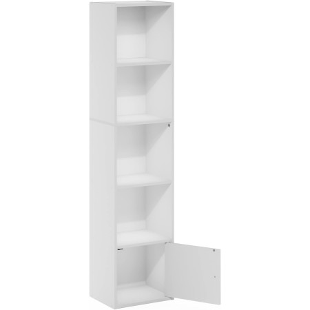 FURINNO 11107WH-GR 7 - Estantería reversible, 11 cubos, color blanco y verde