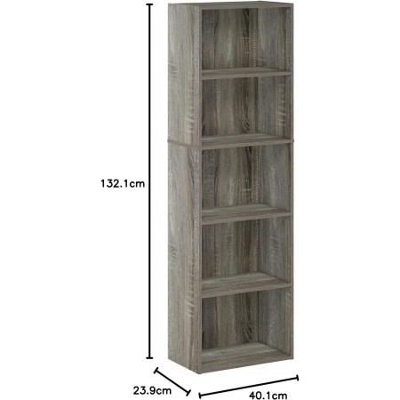 FURINNO 11107WH-GR 7 - Estantería reversible, 11 cubos, color blanco y verde