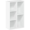 FURINNO 11107WH-GR 7 - Estantería reversible, 11 cubos, color blanco y verde