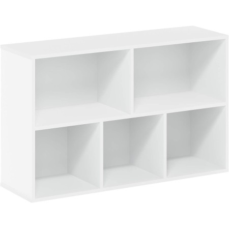 FURINNO 11107WH-GR 7 - Estantería reversible, 11 cubos, color blanco y verde