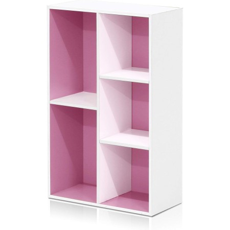 FURINNO 11107WH-GR 7 - Estantería reversible, 11 cubos, color blanco y verde