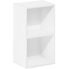 FURINNO 11107WH-GR 7 - Estantería reversible, 11 cubos, color blanco y verde