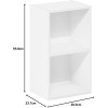 FURINNO 11107WH-GR 7 - Estantería reversible, 11 cubos, color blanco y verde