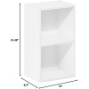 FURINNO 11107WH-GR 7 - Estantería reversible, 11 cubos, color blanco y verde