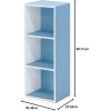FURINNO 11107WH-GR 7 - Estantería reversible, 11 cubos, color blanco y verde