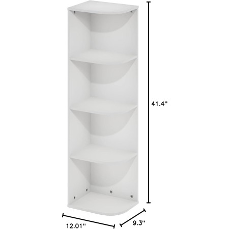 FURINNO 11107WH-GR 7 - Estantería reversible, 11 cubos, color blanco y verde