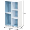 FURINNO 11107WH-GR 7 - Estantería reversible, 11 cubos, color blanco y verde