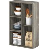 FURINNO 11107WH-GR 7 - Estantería reversible, 11 cubos, color blanco y verde