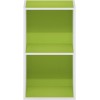 FURINNO 11107WH-GR 7 - Estantería reversible, 11 cubos, color blanco y verde