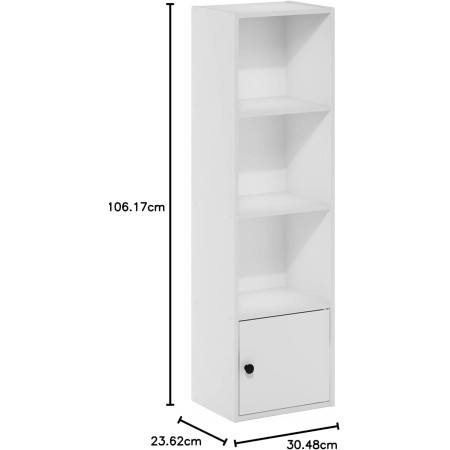 FURINNO 11107WH-GR 7 - Estantería reversible, 11 cubos, color blanco y verde