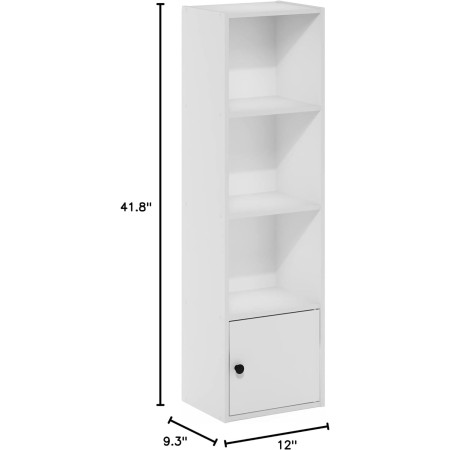 FURINNO 11107WH-GR 7 - Estantería reversible, 11 cubos, color blanco y verde