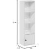 FURINNO 11107WH-GR 7 - Estantería reversible, 11 cubos, color blanco y verde