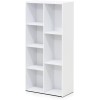 FURINNO 11107WH-GR 7 - Estantería reversible, 11 cubos, color blanco y verde