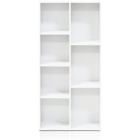 FURINNO 11107WH-GR 7 - Estantería reversible, 11 cubos, color blanco y verde