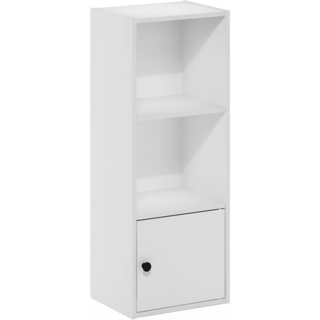 FURINNO 11107WH-GR 7 - Estantería reversible, 11 cubos, color blanco y verde