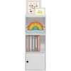 FURINNO 11107WH-GR 7 - Estantería reversible, 11 cubos, color blanco y verde