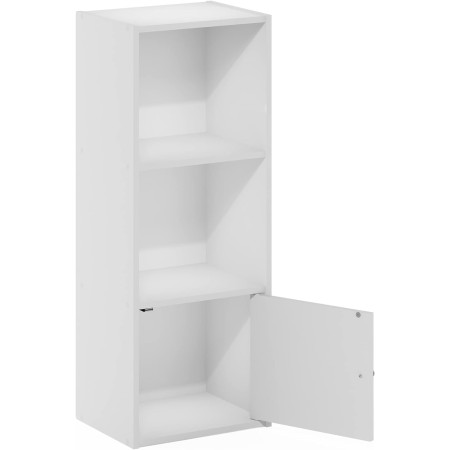 FURINNO 11107WH-GR 7 - Estantería reversible, 11 cubos, color blanco y verde