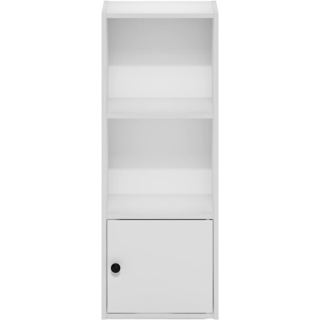 FURINNO 11107WH-GR 7 - Estantería reversible, 11 cubos, color blanco y verde