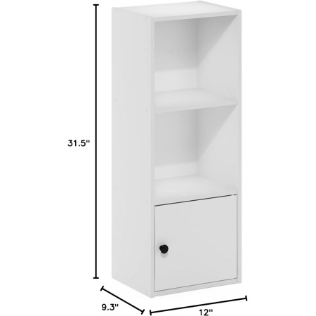 FURINNO 11107WH-GR 7 - Estantería reversible, 11 cubos, color blanco y verde