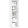 FURINNO 11107WH-GR 7 - Estantería reversible, 11 cubos, color blanco y verde