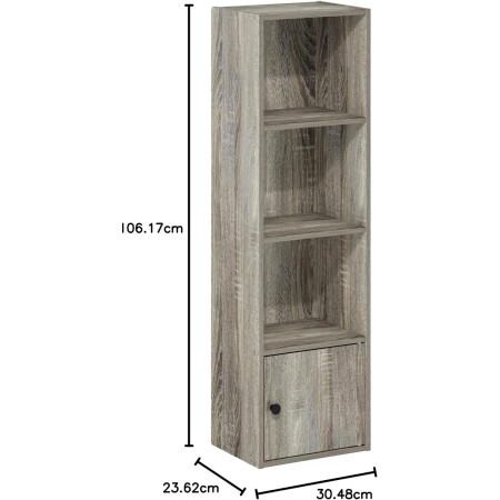 FURINNO 11107WH-GR 7 - Estantería reversible, 11 cubos, color blanco y verde