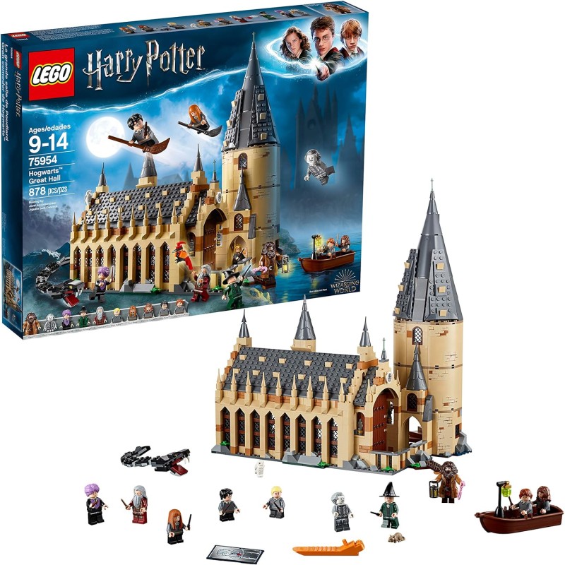 LEGO 75954 Harry Potter Hogwarts Kit de construcción del Gran Comedor, 878 piezas