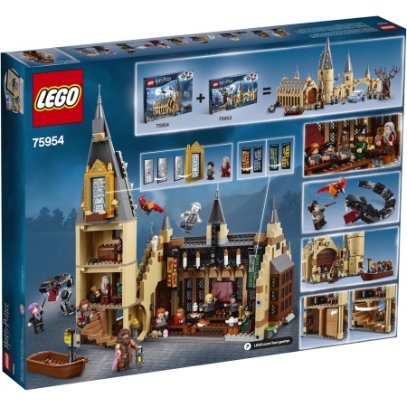 LEGO 75954 Harry Potter Hogwarts Kit de construcción del Gran Comedor, 878 piezas