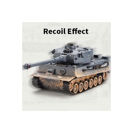 KIOMTRK 1:28 RC Tank Toys para niños, 9 canales de control remoto vehículos con sonido y luz, juguetes militares RC para niños