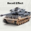 KIOMTRK 1:28 RC Tank Toys para niños, 9 canales de control remoto vehículos con sonido y luz, juguetes militares RC para niños