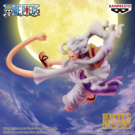 Banpresto - Una pieza - Dinero D. Luffy Gear 5, figura de colección de discos de batalla de Bandai Spirits